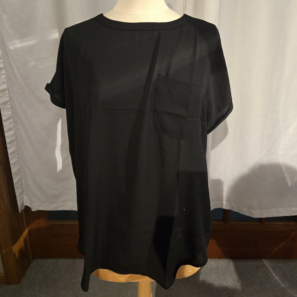 Buffalo David Bitton Black Boxy Short Sleeve Tee